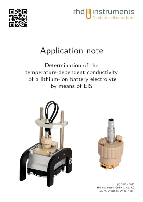 T dependent conductivity of electrolytes by EIS 1